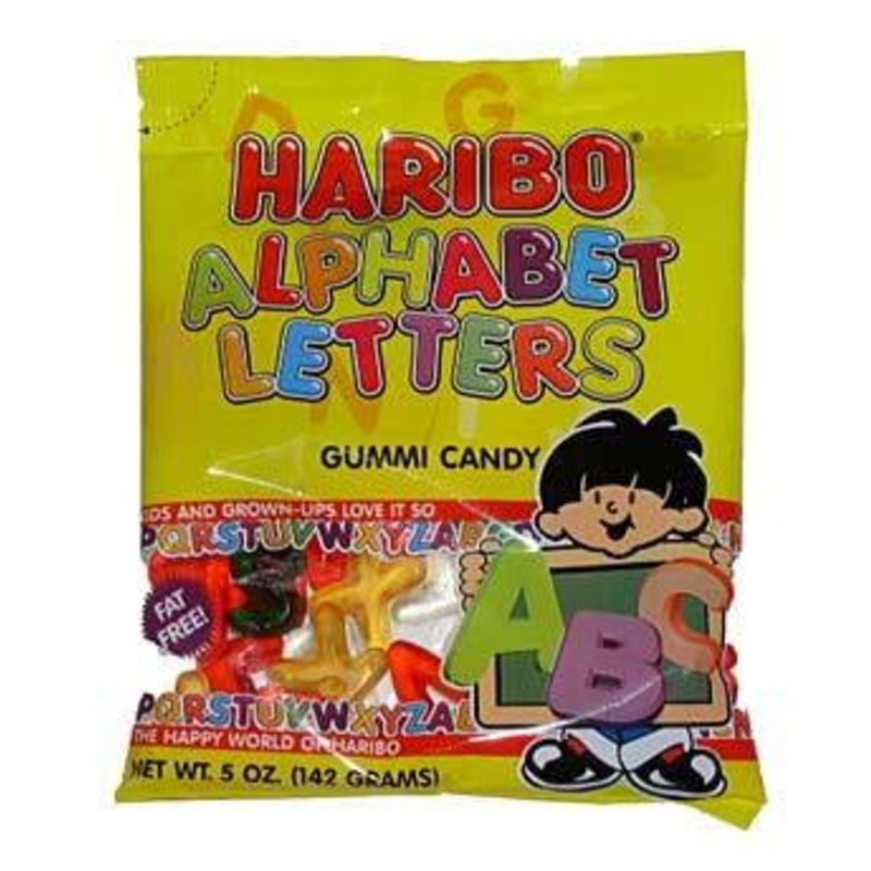 Haribo Gummi Alphabet Letters Bags