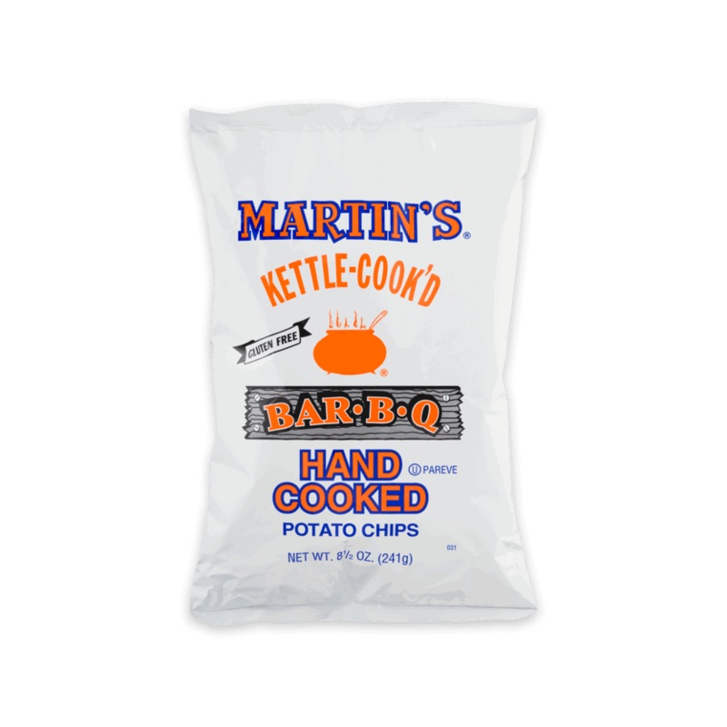 Martin’s “Kettle Cook’D” Bar-B-Q Hand Packed Potato Chip 8.5 oz. Bag