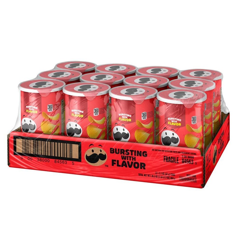 Pringles Grab n’ Go Original Flavored Potato Crisps Cans