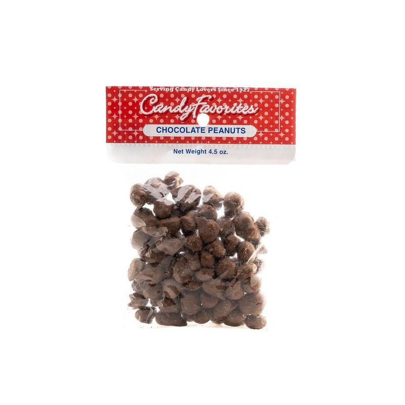 Chocolate Covered Peanuts “Select Label” 4.5 Ounce Peg Bags