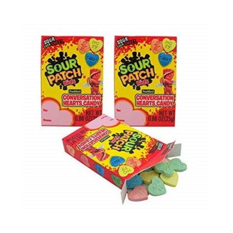 Sour Patch Kids Conversation Hearts 3 Pack
