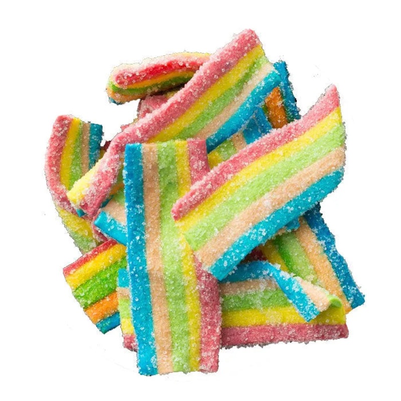 Vidal Sour Rainbow Belt Bites: 1KG Bag