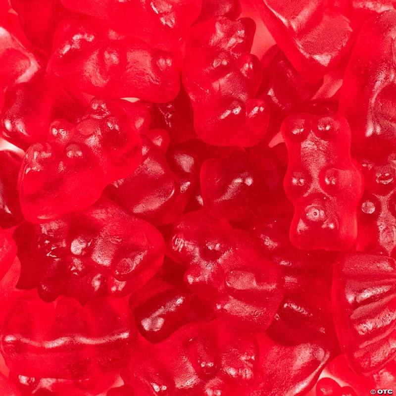 100 Pcs Red Candy Cherry Gummi Bears (1 lb)