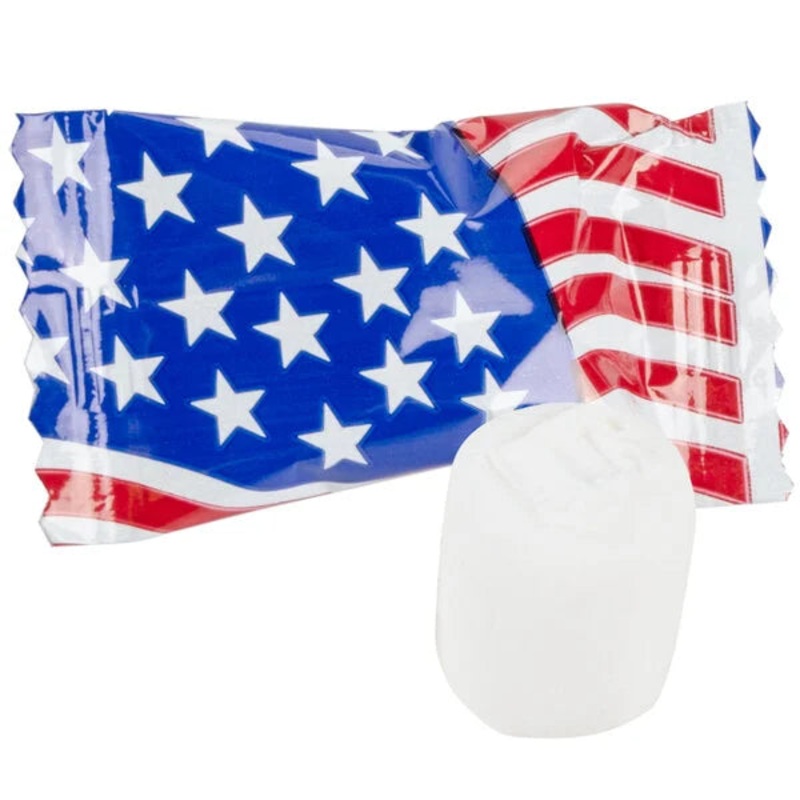 American Flag Wrapped Butter Mint: 1000-Piece Case