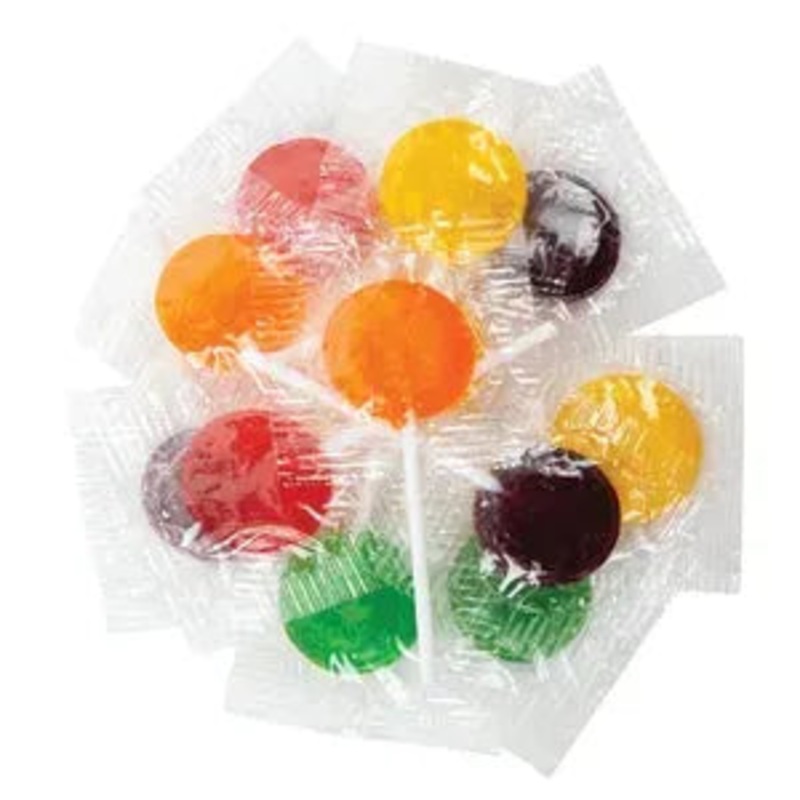 Bulk Fruit Lollipops: 10LB Case