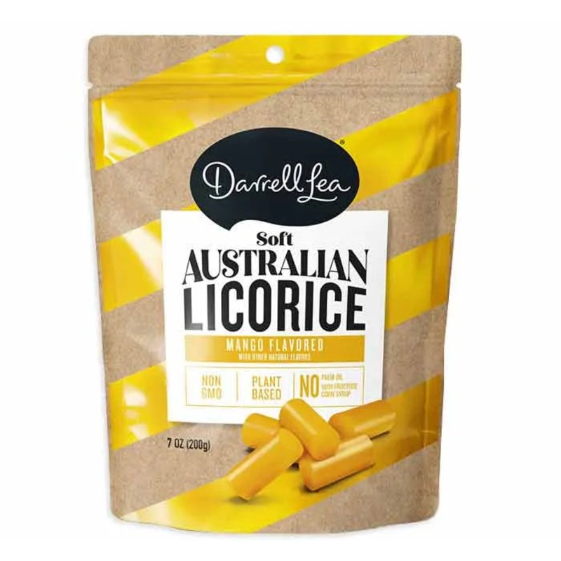 Darrell Lea Mango Soft Australian Licorice Non-GMO: 8-Piece Case