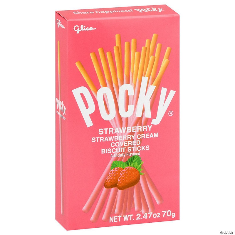 Glico Snack Pocky Strawberry Thai 2.47 oz (Pack of 10)
