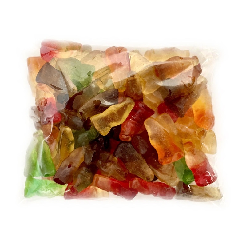 Gummi Soda Pop Mix Bottles Flat Bags