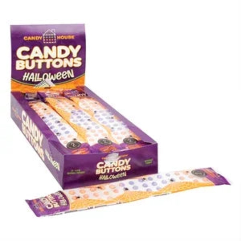 Halloween Candy Buttons Strips – Wrapped: 24-Piece Display