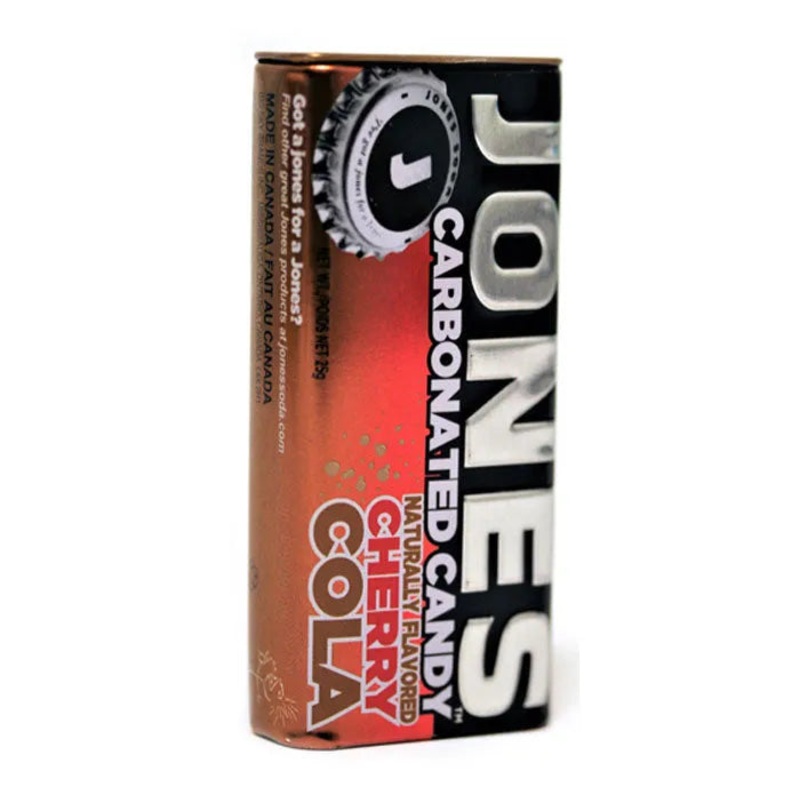 Jones Soda Carbonated Candy – Cherry Cola Tins: 8-Piece Box