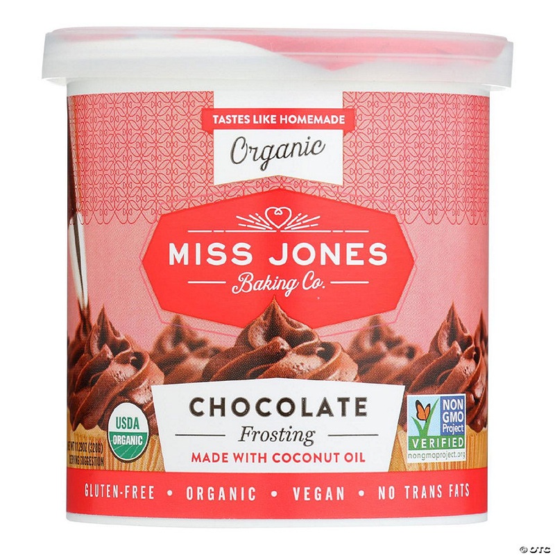 Miss Jones Organic Chocolate Frosting  – Case of 6 – 320 GRM