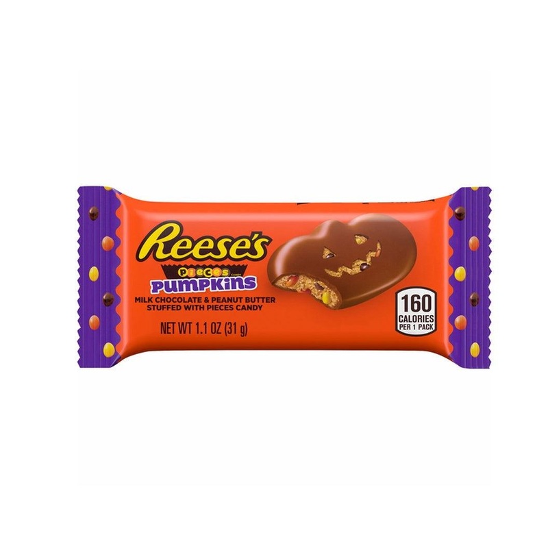 Reeses Peanut Butter Pumpkins with Reese Pieces 1.1 oz. Bars