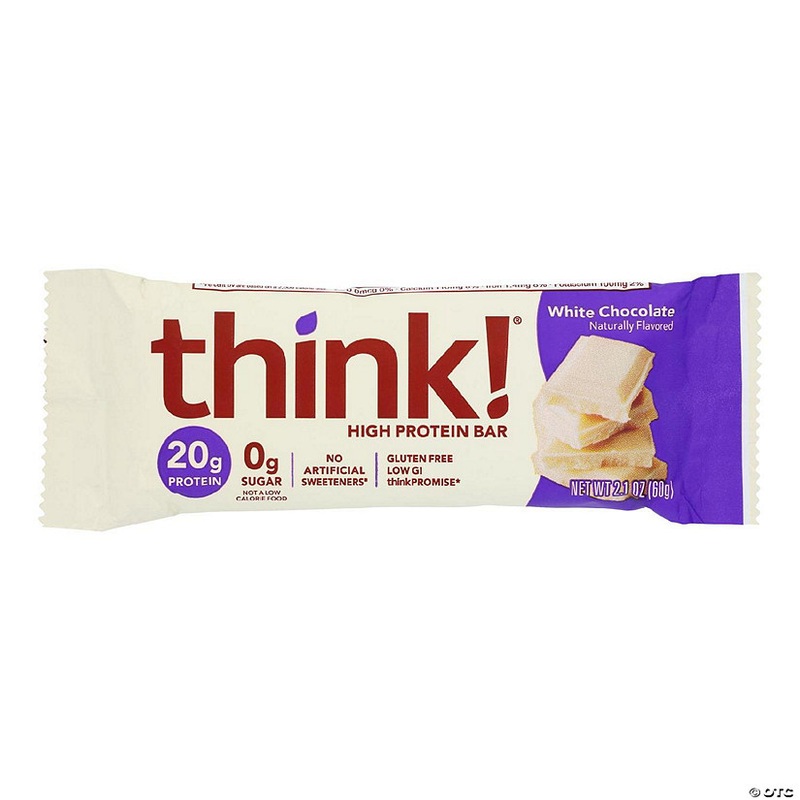 Think Products Thin Bar – White Chocolate – Case of 10 – 2.1 oz
