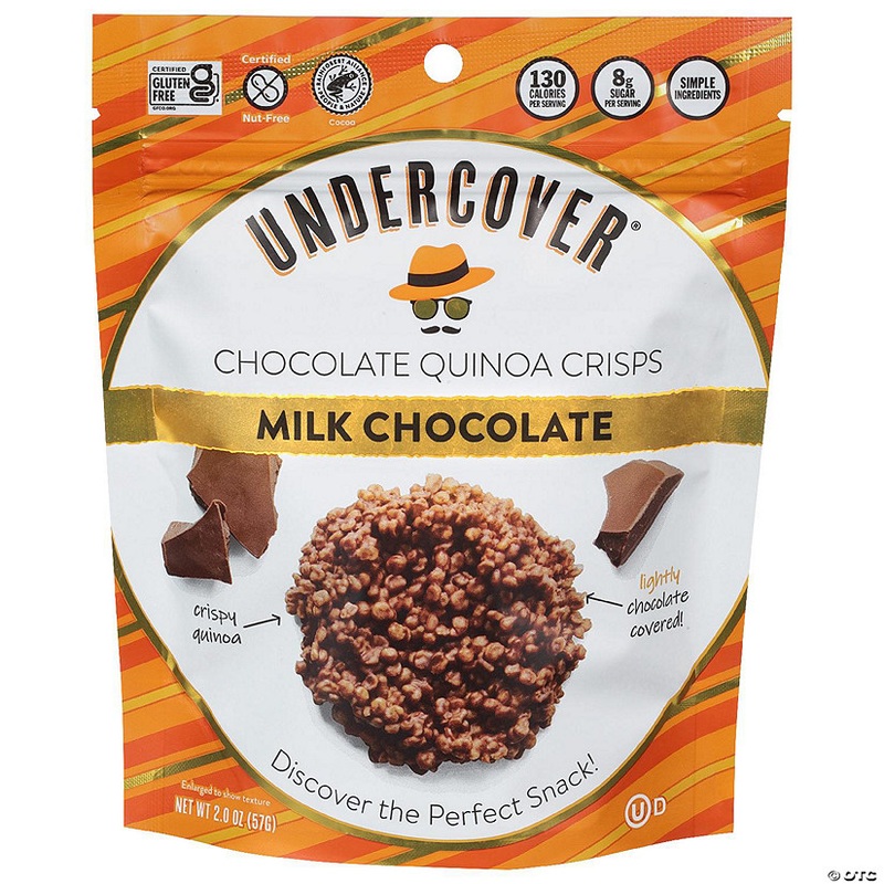 Undercover Quinoa – Crispy Quinoa Milk Choco 2 oz (Pack of 12)