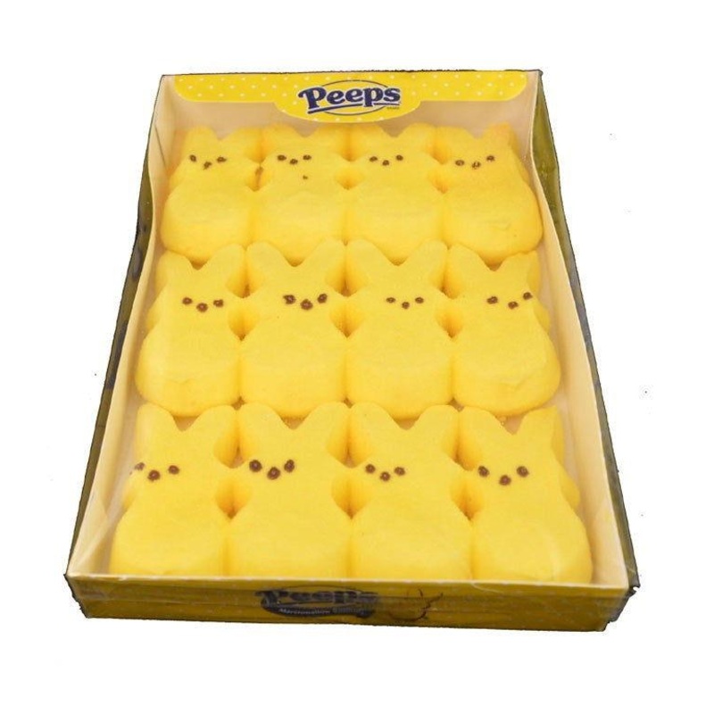 Yellow Marshmallow Peeps Bunnies 12 Packs
