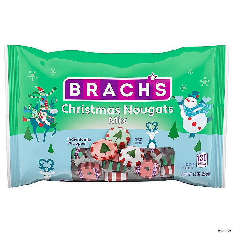 10 oz. Brach’s Peppermint, Wintergreen & Cinnamon Christmas Nougats Mix  36 Pc.