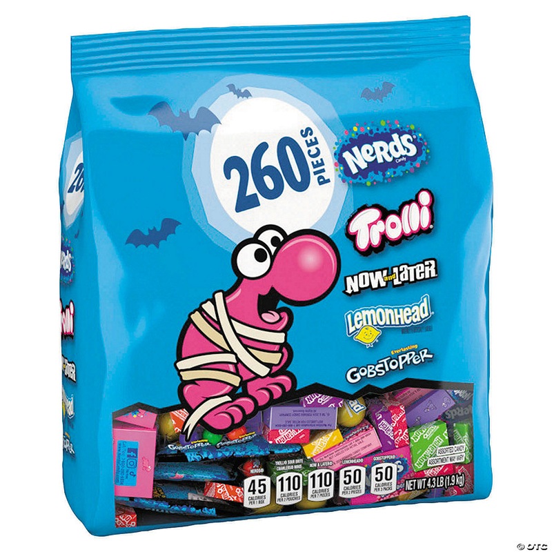 4.3 lb. Bulk 260 Pc. Halloween Sweet & Tart Candies Mix
