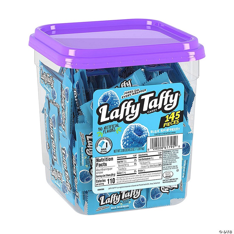 Bulk 145 Pc. Laffy Taffy Blue Raspberry Mini Bar Tub