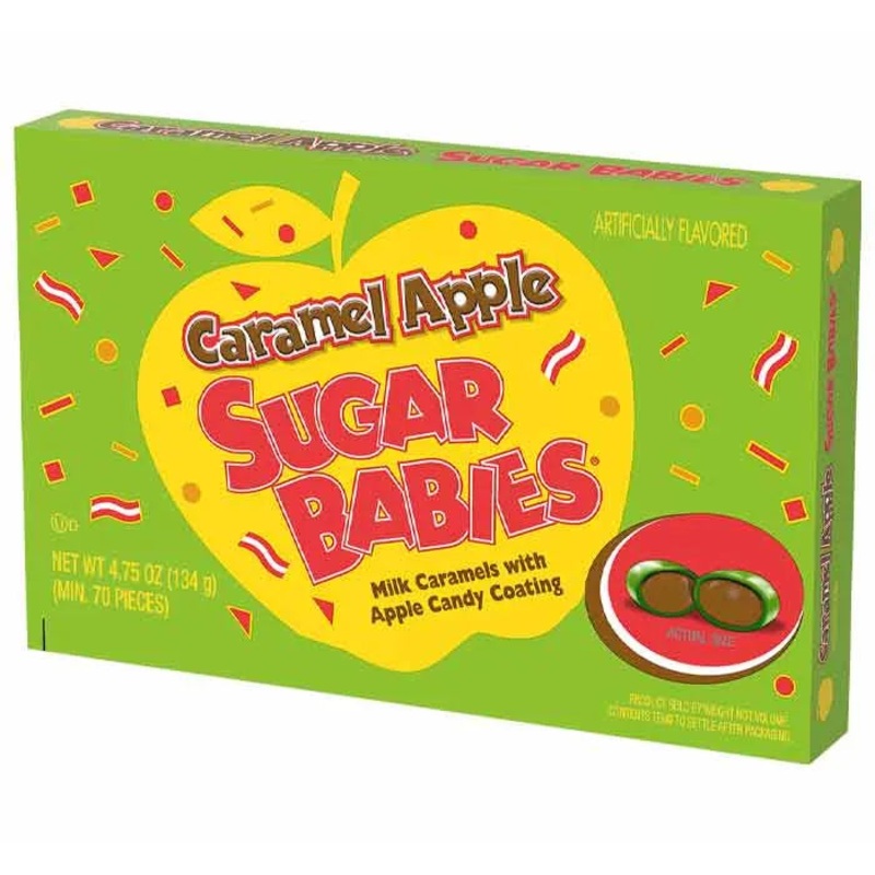 Caramel Apple Sugar Babies Candy Theater Packs: 12-Piece Box