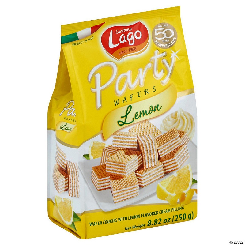 Gastone Lago Cookie Lemon Party Bag 8.82 oz (Pack Of 10)