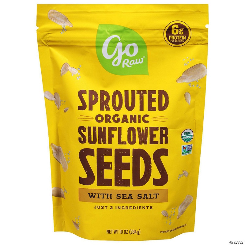 Go Raw Sprouted Sunflower Seeds Sea Salt 10 oz (Pack Of 6)