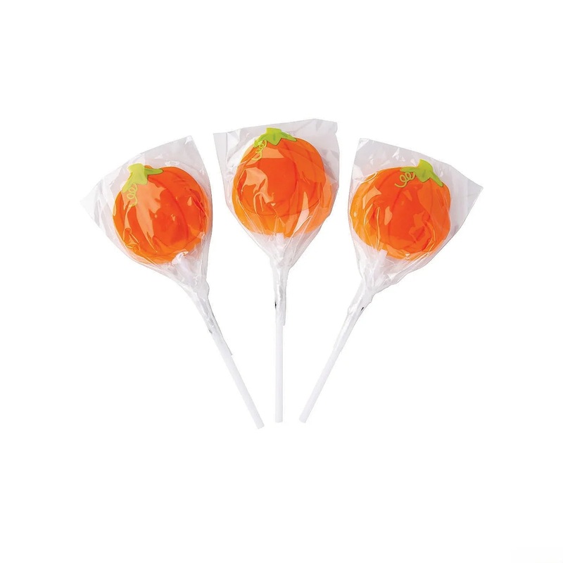 Little Pumpkin Lollipops: 12-Piece Bag