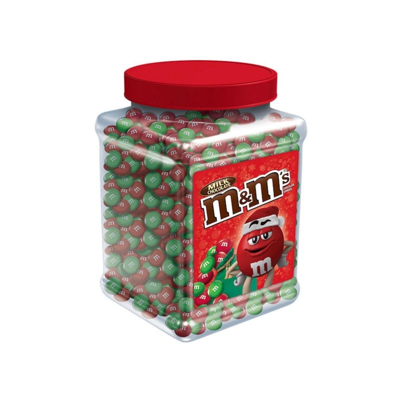 M&M’s  Plain Christmas Mix 62 Ounce Jar