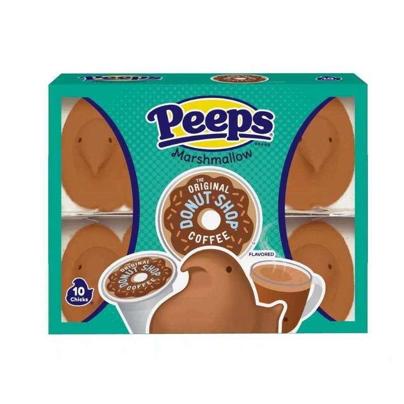 Marshmallow Peeps Donut Shop Coffee Chicks 10 Count Trays