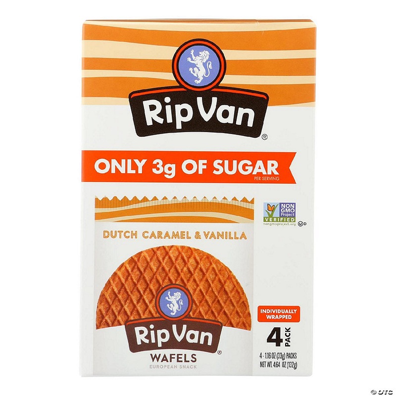 Rip Vanilla Wafels – Wafel Dtch Caramel Vanilla 4pk – Case of 12-4.64 OZ