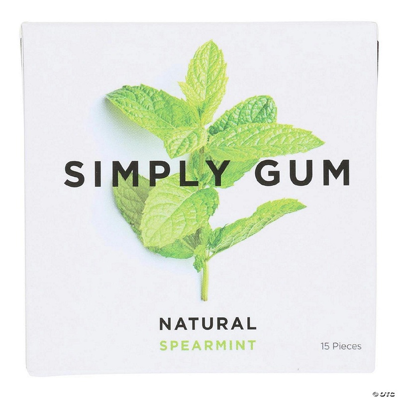 Simply Gum – Gum Spearmint – 15 Count (Pack of 12)