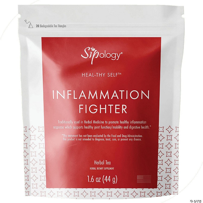 Sipology Inflammation Fighter 20 Tea Packs, Anti-Inflammatory Herbal Remedy