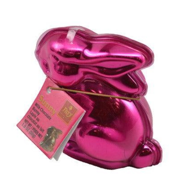 Small Frey Pink Milk Chocolate Lucky Bunny