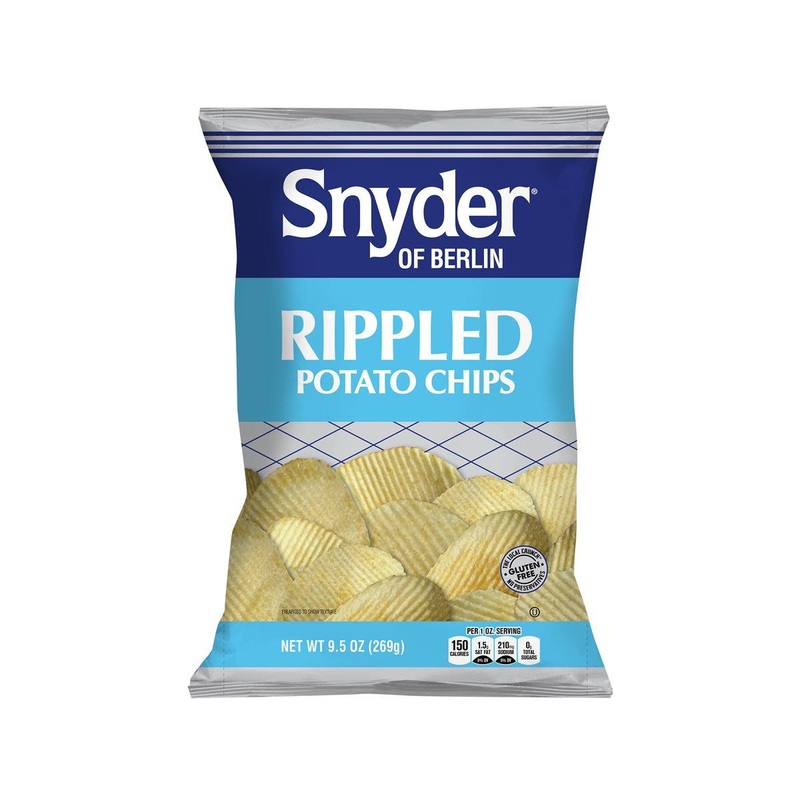 Snyder Of Berlin Rippled Potato Chips 9.5 oz. Bags
