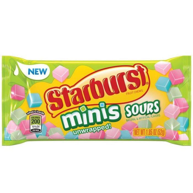 Starburst Mini’s Sours 1.85 oz. Bags