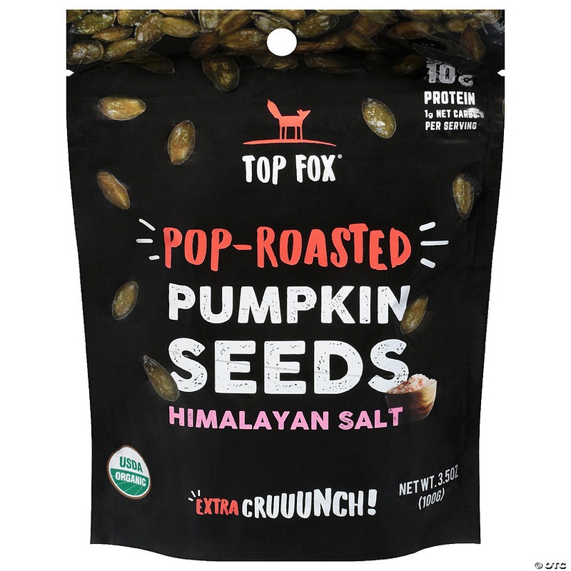 Top Fox Seeds Pumpkin Pop Roasted Himalayan 3.5 oz (Pack of 6)