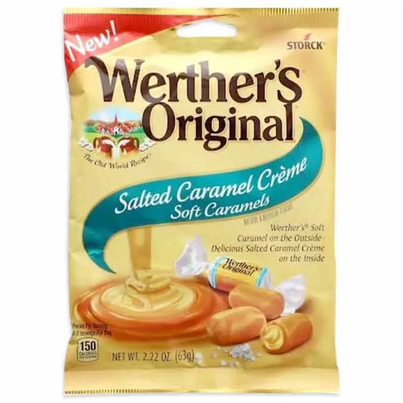 Werther’s Original Soft Salted Creme Caramels: 12-Piece Case