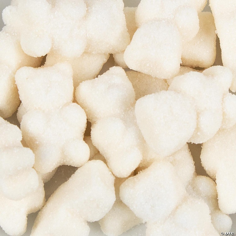 White Mixed Fruit Sugared Gummy Bears 14oz Bag – 78ct