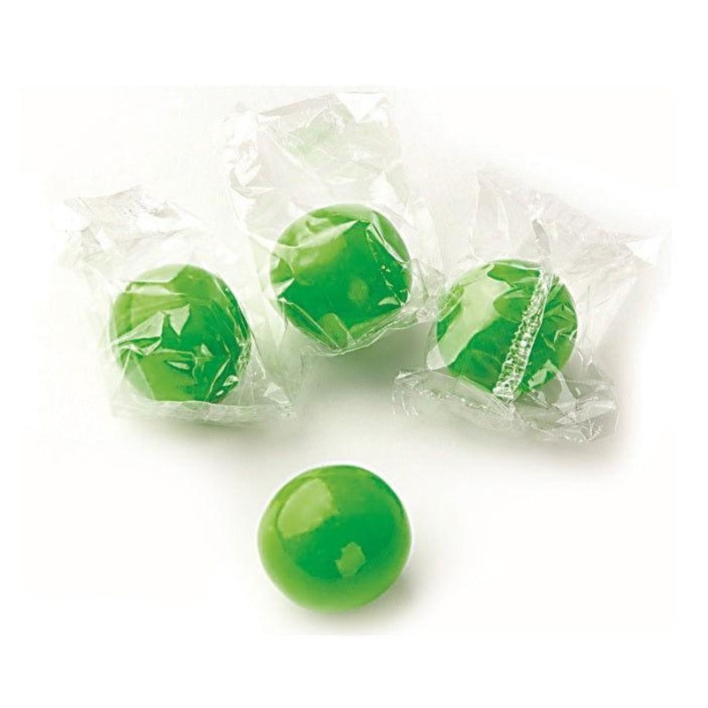Wrapped Kiwi Green Gumballs