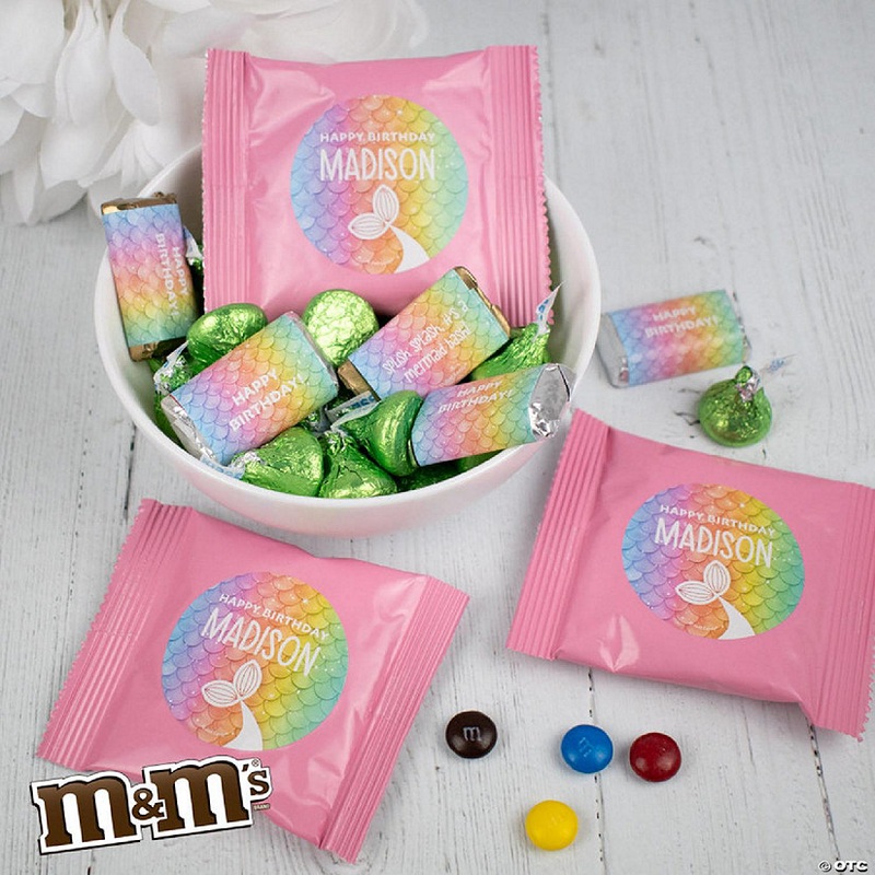 113 Pcs Mermaid Kids Birthday Candy Piata Chocolate Party Mix (2 lb)