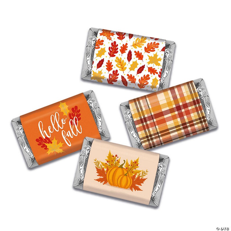 38 Pcs Thanksgiving Fall Candy Party Favors Hershey’s Miniatures Chocolate – Hello Fall Leaves