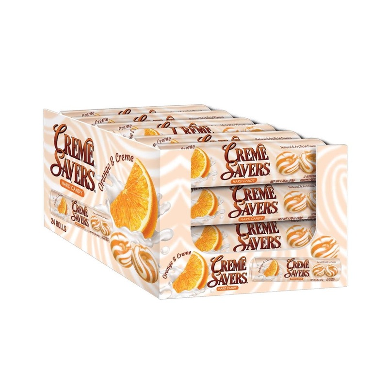 Creme Savers Orange & Creme 1.75 oz. Hard Candy Rolls