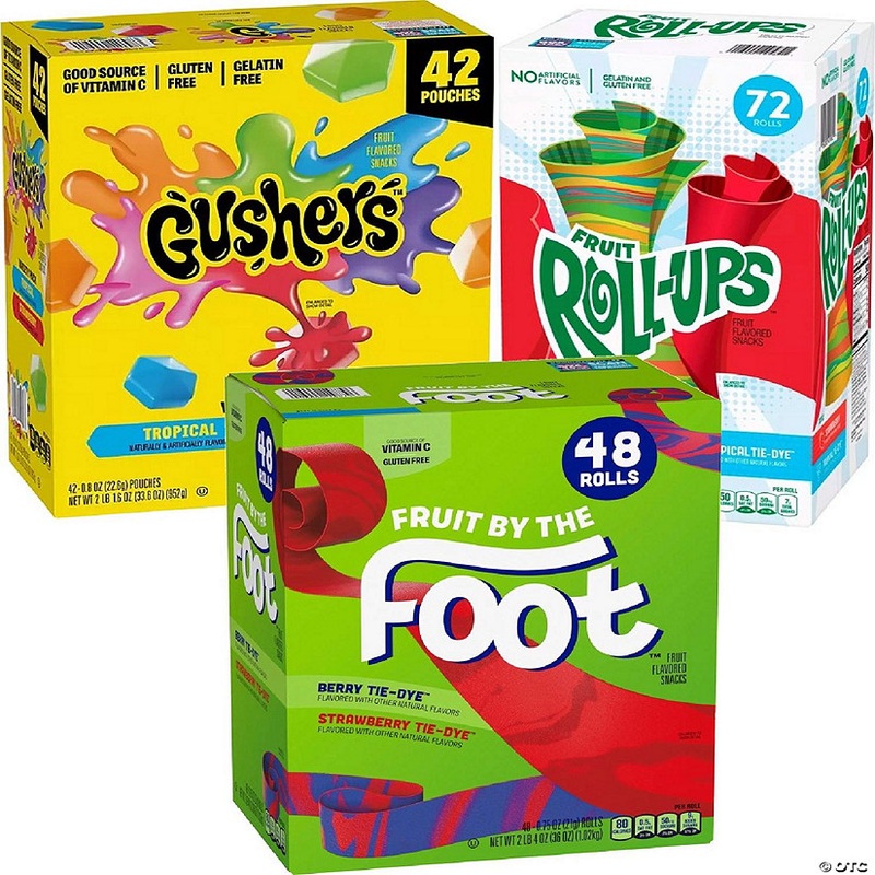 Gushers, Fruit Roll-ups & Fruit by the Foot – Care Package, Variety Boxes