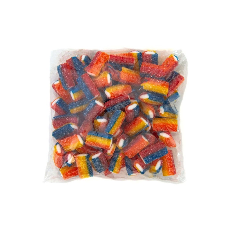 Hand Packed Sour Rainbow Sticks 8 oz. Bags – 6 / Box