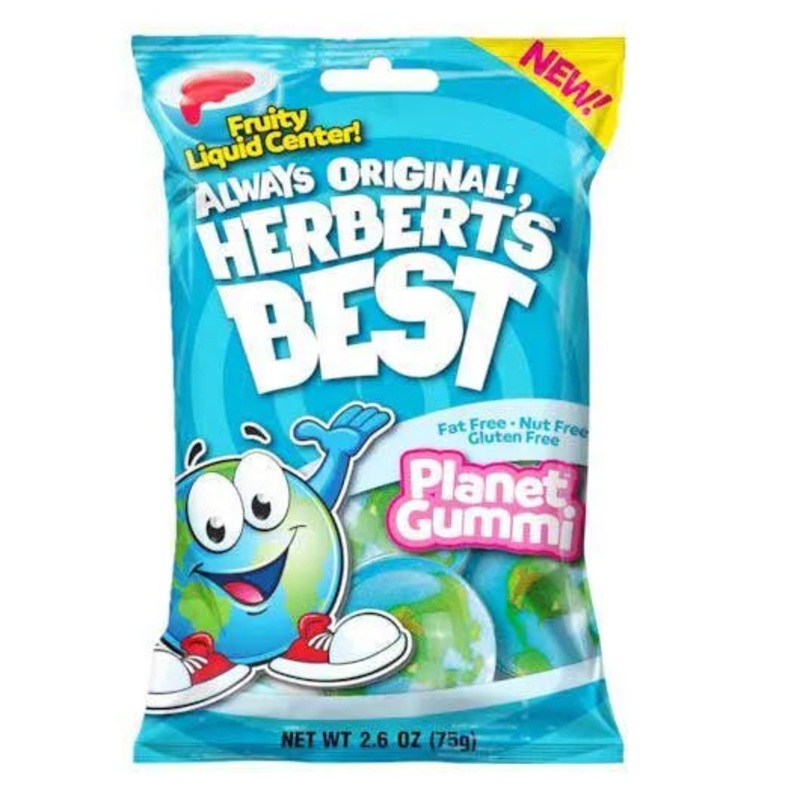 Herbert’s Best 3D Planet Gummi Peg Bags: 12-Piece Case