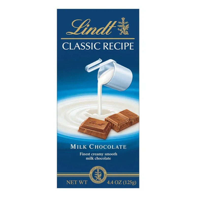 Lindt Classic Milk Chocolate Bars: 12-Piece Case