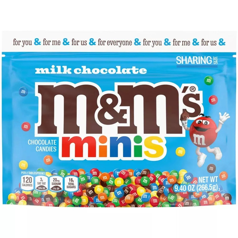 M&M’s Milk Chocolate Minis: 9.4-Ounce Bag