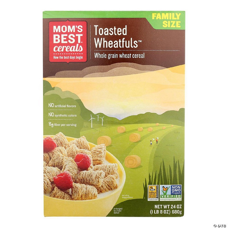 Mom’s Best Naturals Wheat-Fuls – Toasted – Case of 12 – 24 oz.