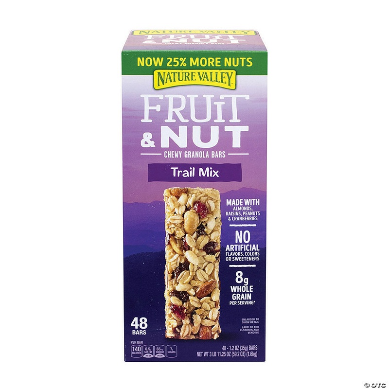 NATURE VALLEY Fruit & Nut Trail Mix Chewy Granola Bars, 48 Count