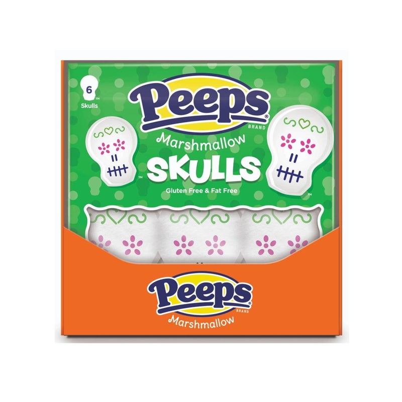 Peeps Marshmallow Skulls 3 oz. 6 Pack