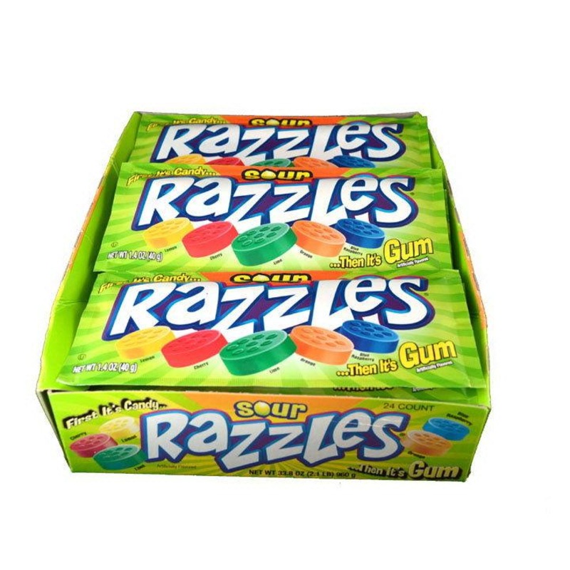 Razzles Sour Bubble Gum